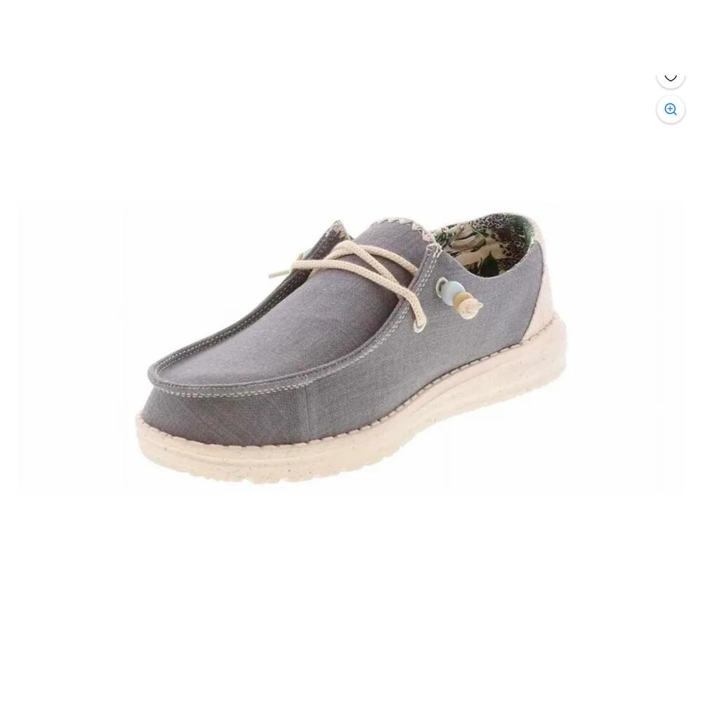 hey dude Wendy's natural fringe indigo slip on shoes women's size 7‎